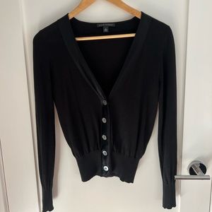 Black fitted cardigan Banana Republic